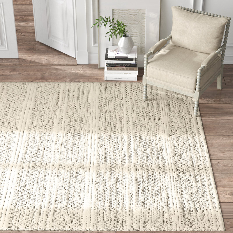 Kelly Clarkson Home Sylvie Handmade Flatweave Wool Cream Area Rug